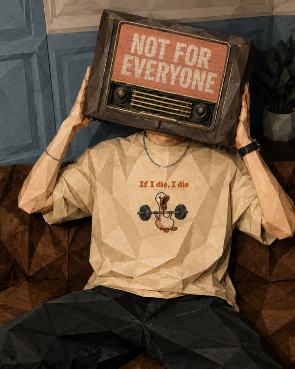 Men Beige Oversized Embroidered Half Sleeves T-Shirt