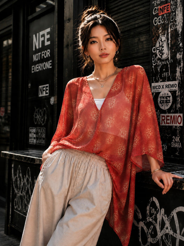 Women Printed Kaftan Multipurpose top