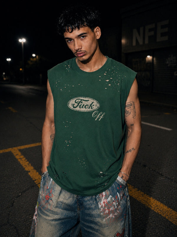 Men Green Relaxed Graphic T-shirt