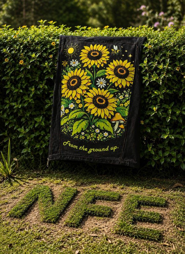 Mood Switch Detachable Sunflower Bloom Graphic Patch