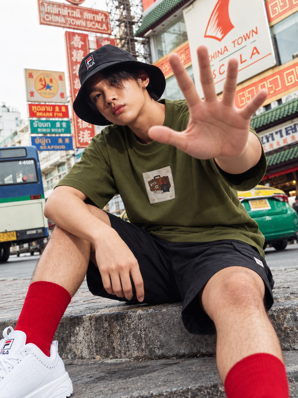 Men Olive Mood Swytch Graphic T-Shirt