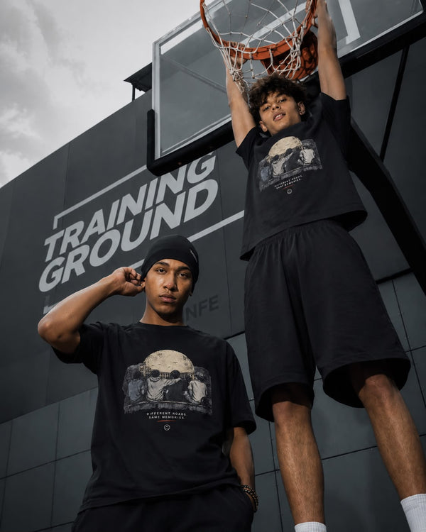Men Black Graphic Regular Cotton T-Shirt