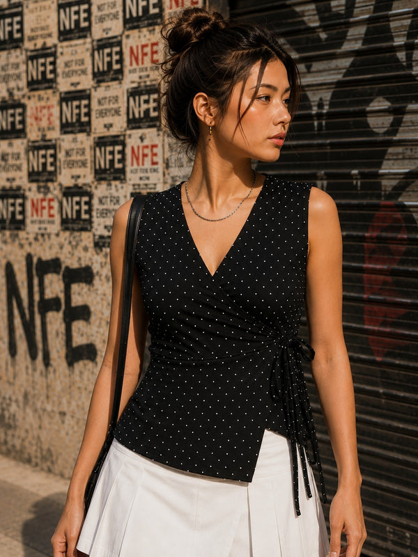 Women Wrap Style Top