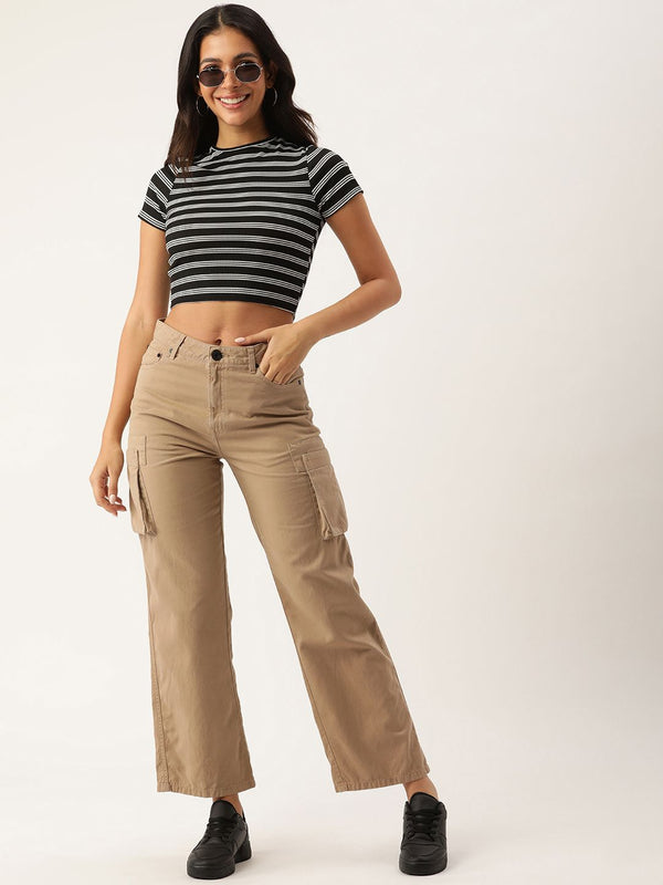Women Straight Cargo Trousers