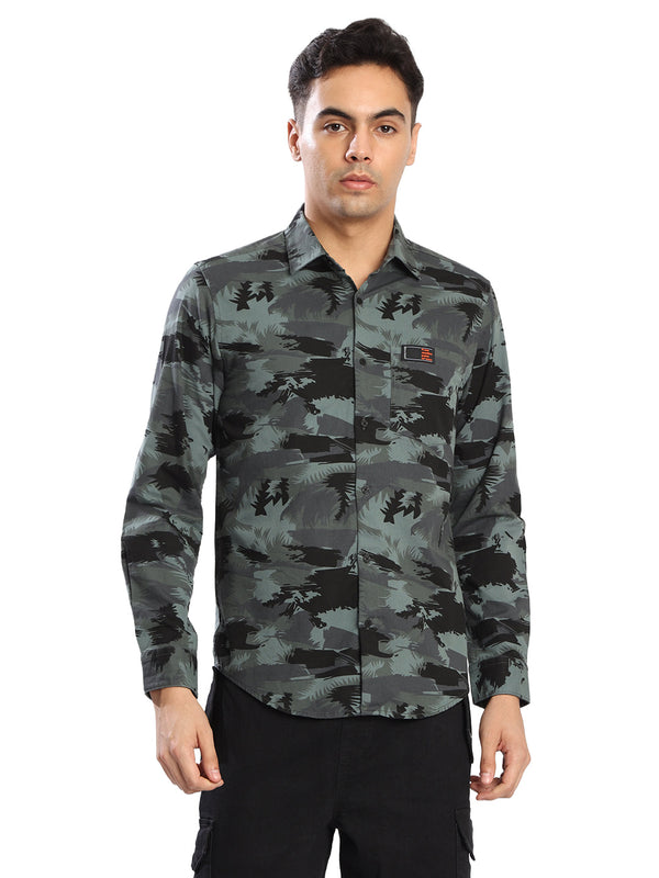 Mens Camo Printed Regular fit Casual full sleeves Shirt