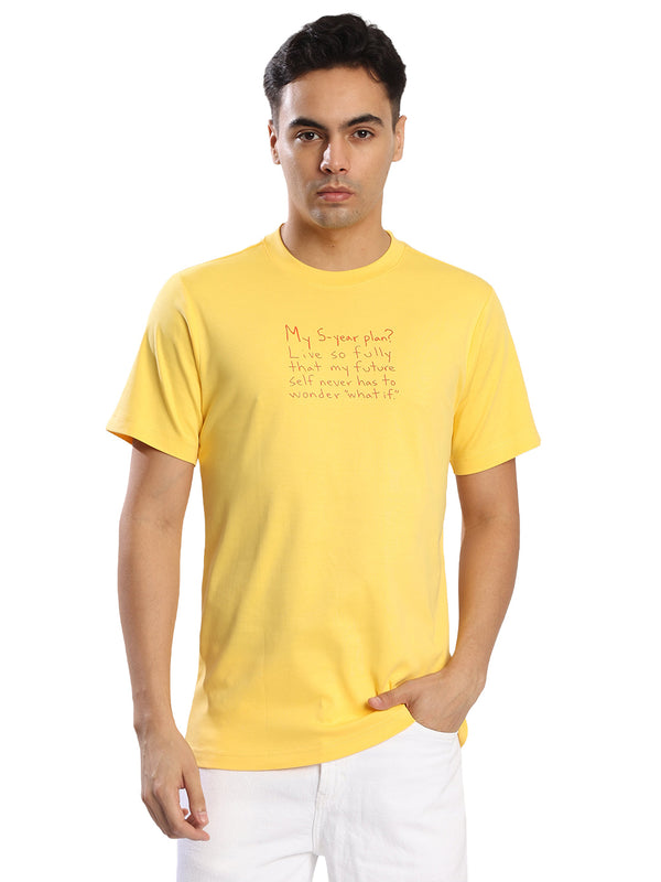 Men Regular Fit Grahic print T Shirt