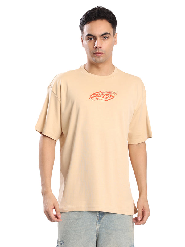 Men Over size drop Shoulder Grahic T Shirt