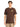 Men Brown coloured regular fit T Shirt with embroidery badge