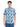 Men Blue and White Abstract Printed Shirt