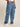 Men Blue Baggy-Fit Solid Cargo Jeans