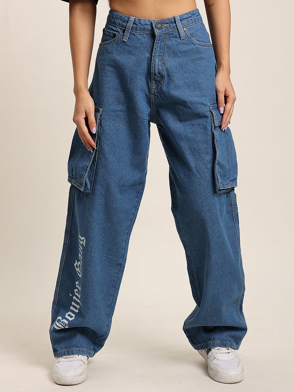 Women Relaxed Cargo Trousers