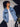 Unisex Mood Switch Oversized Denim Jacket with Swappable Graphic Patch
