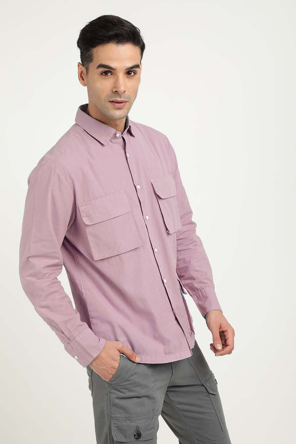 Men Relaxed Spread Collar Pure Cotton Casual Shirt