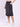 Women Charcoal A-Line Cargo Denim Skirt