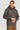 Men Relaxed Grey Graphic Printed Front Zipper Hoodie