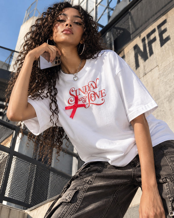 Women Oversize Floral Graphic Printed T-Shirt
