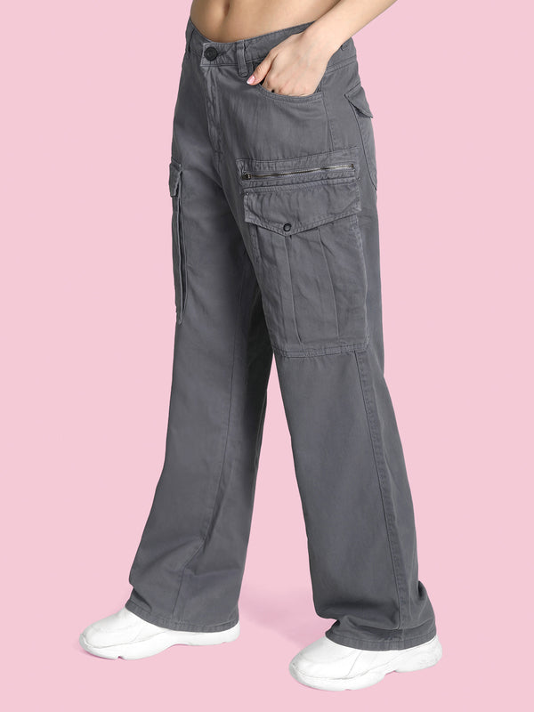 Women Straight Cargo Trousers