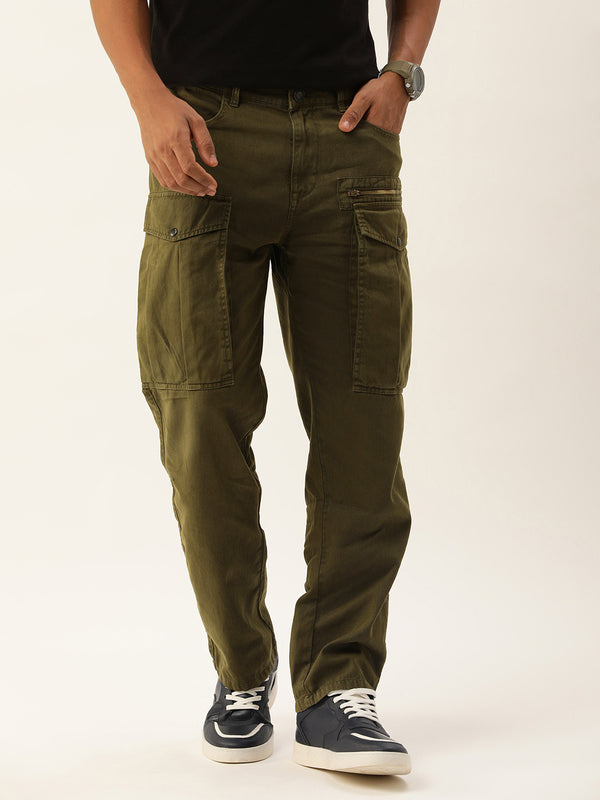 Men Relaxed Overdyed Cargo Trouser
