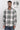 MenWhite and Green Checked Single Pocket Shirt