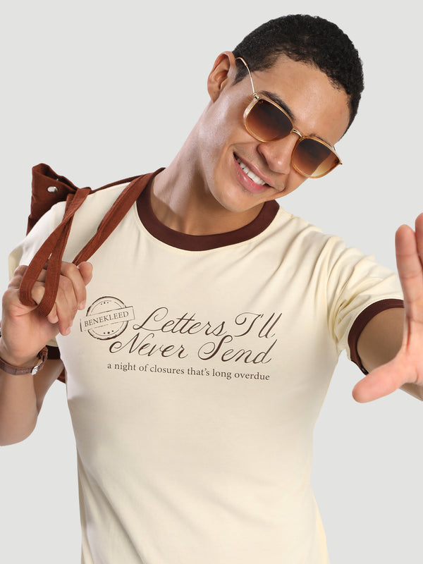 Men Graphic Ringer T-Shirt Colour Block