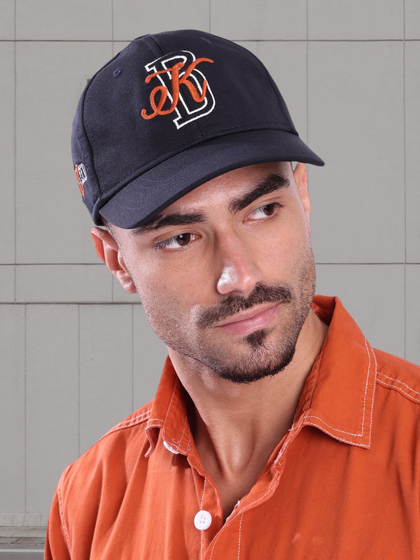 Men Black Embroidered Baseball Cap