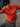 Men Orange Structured Knit Polo T Shirt