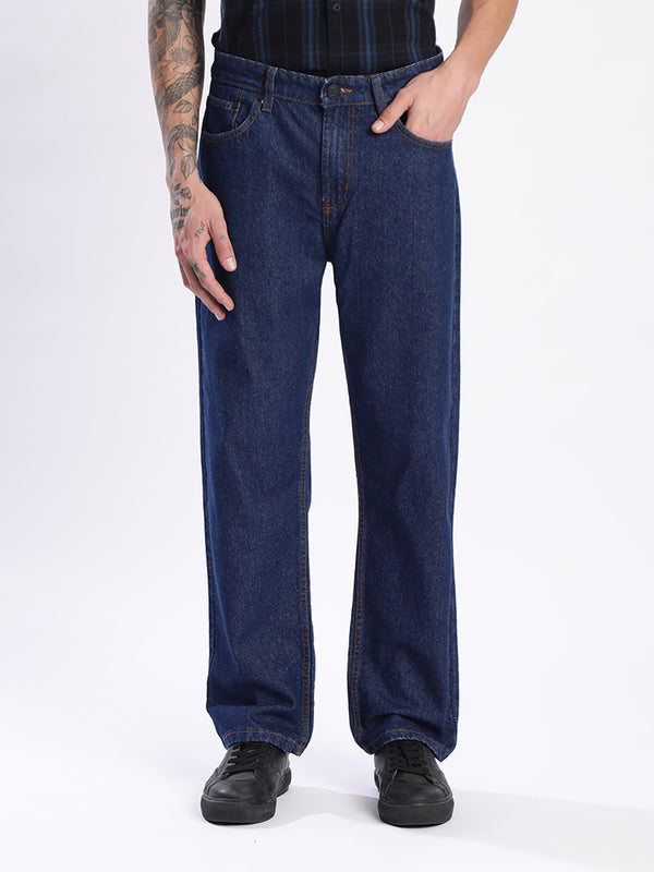 Men Rinse Straight Jeans