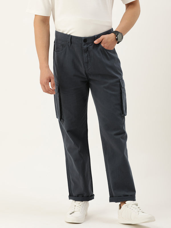Men Relaxed Cargo Trousers