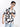 Mens White/Blue Resort Collar Abstract Print Shirt
