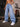 Men Blue Baggy Heavy Washed Jeans