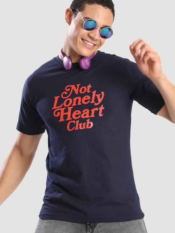 Men Regular Fit Graphic T-Shirt With Crew Neck