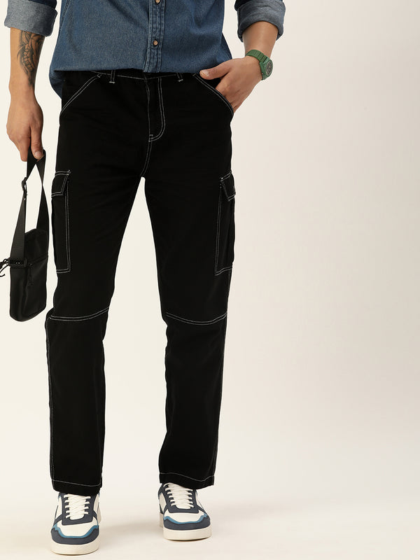 Men Relaxed Cargo Trousers