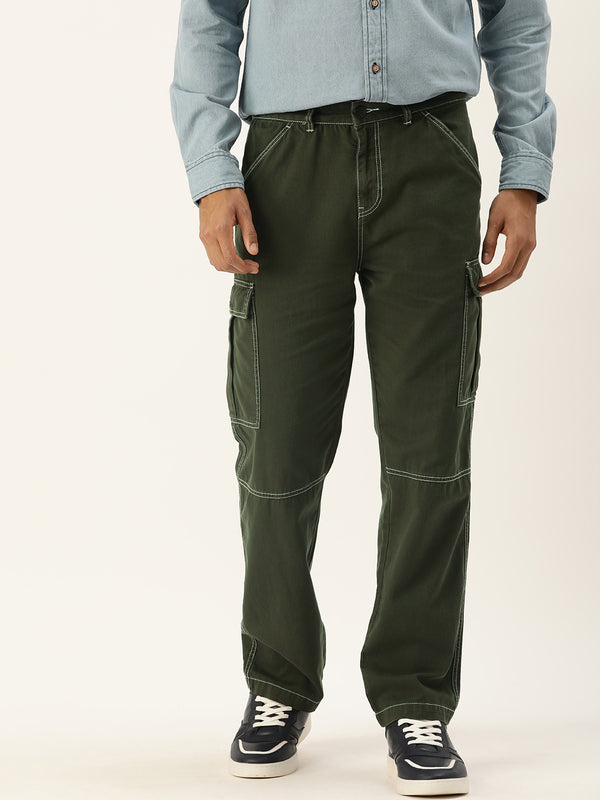 Men Relaxed Cargo Trousers