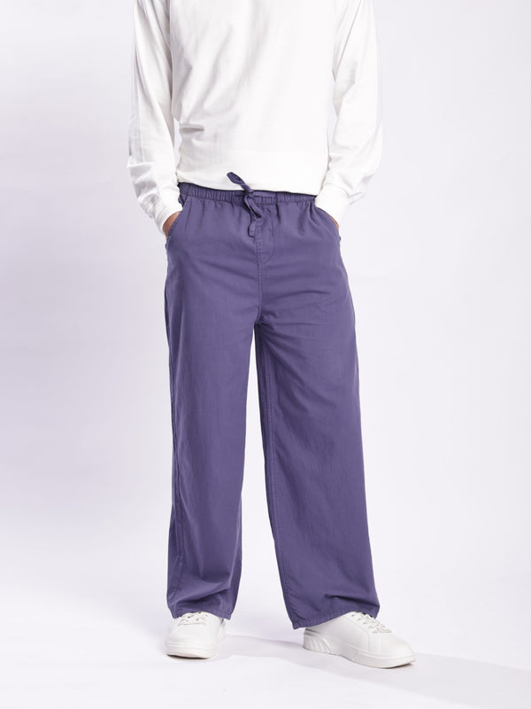 Men Purple Baggy Trousers