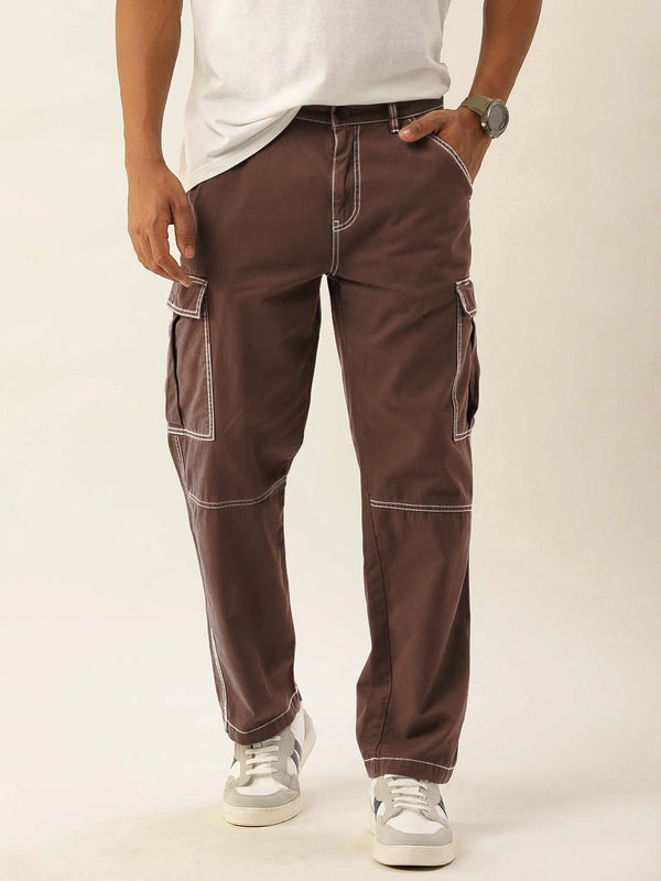 Men Relaxed Cargo Trousers