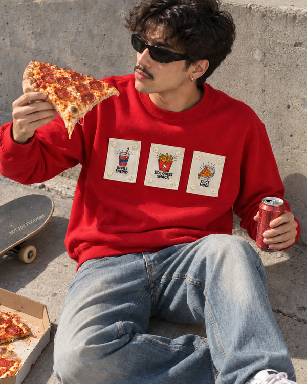 Men Grey Relaxed Mood Swytch Graphic Sweatshirt