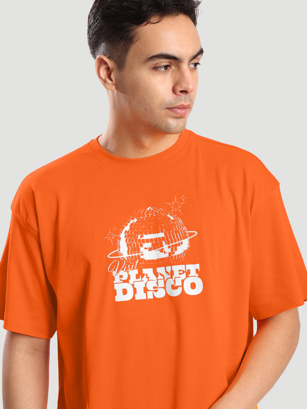 Men Over size drop Shoulder Grahic T Shirt