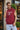Men Maroon Graphic Printed Sleeveless Hoodie with kangaroo pocket