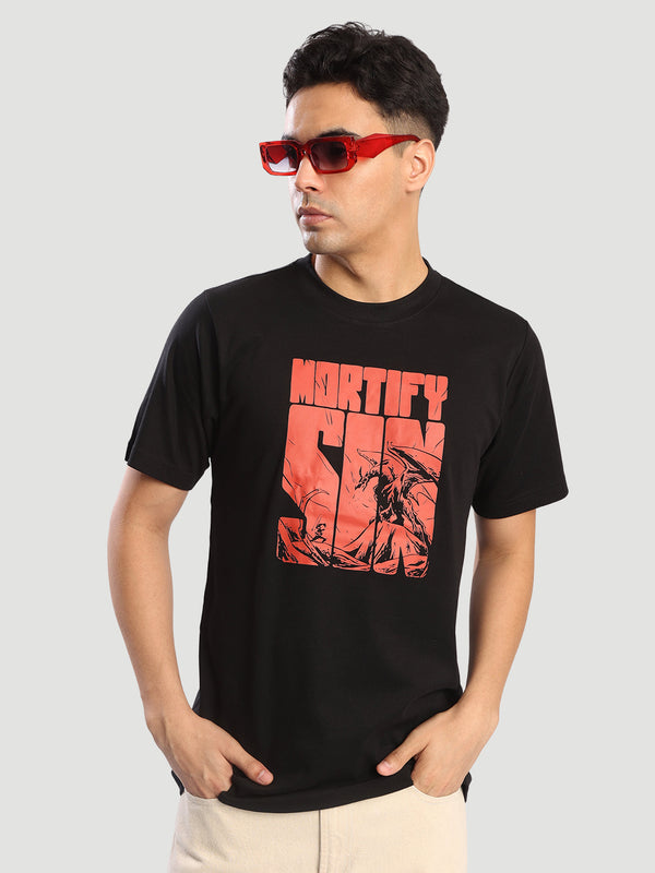 Men Regular Fit Grahic print T Shirt