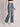 Women Light Blue Tinted Light Fade Bootcut Denim Jeans