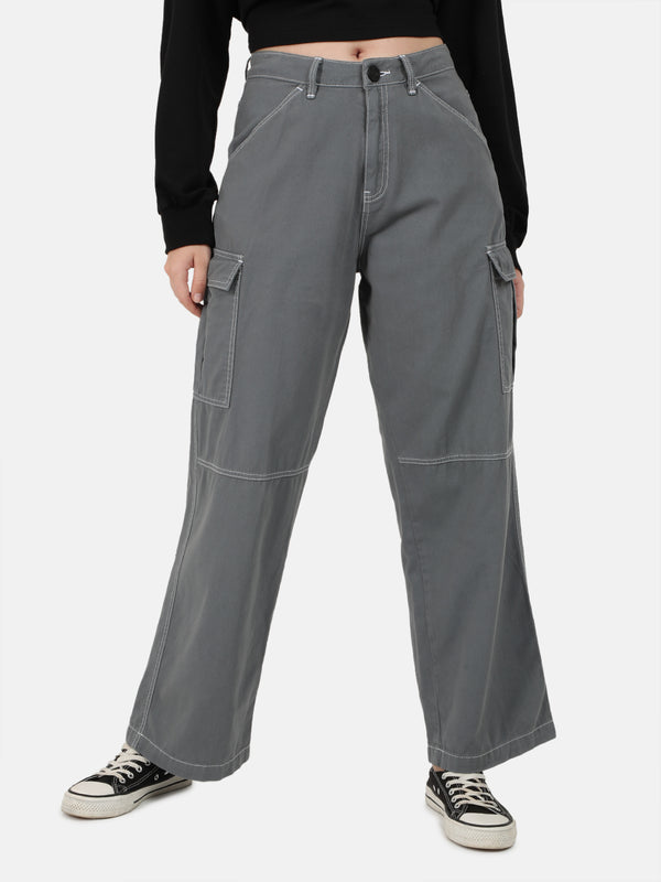 Women Relaxed Cargo Trousers
