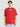Men Red coloured Drop shoulder Oversized T Shirt with embroidery badge