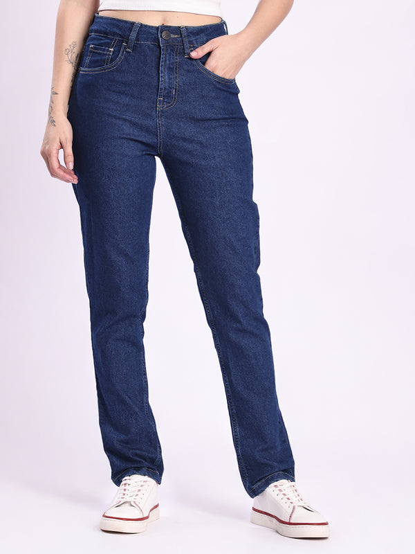 Women Blue Stretchable Slim Fit Jeans