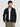 Men Relax fit Black Cotton lycra Denim jacket with front zipper