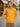 Men Relax fit kangaroo pocket Graphic printed Mustard hoodie