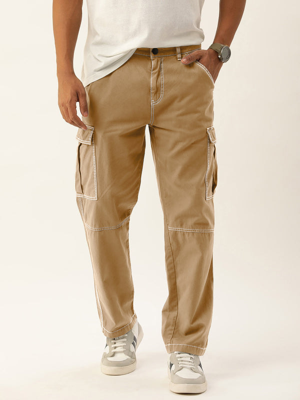 Men Relaxed Cargo Trousers
