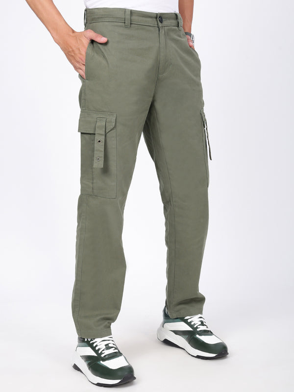 Men Relaxed Cargo Trousers