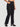 Women Black Straight Fit Pure Cotton Cargo Trousers