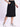 Women Black A-Line Cargo Denim Skirt