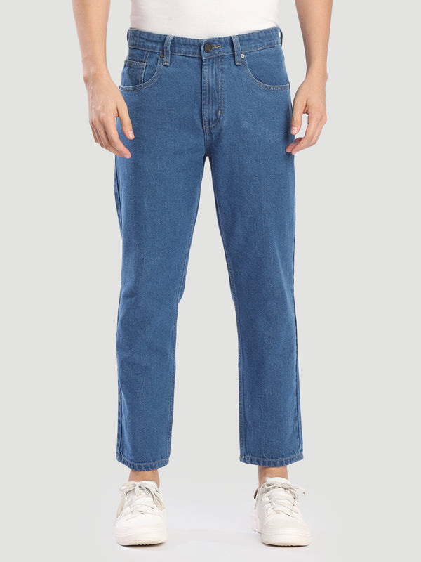 Men regular Fit blue jeans